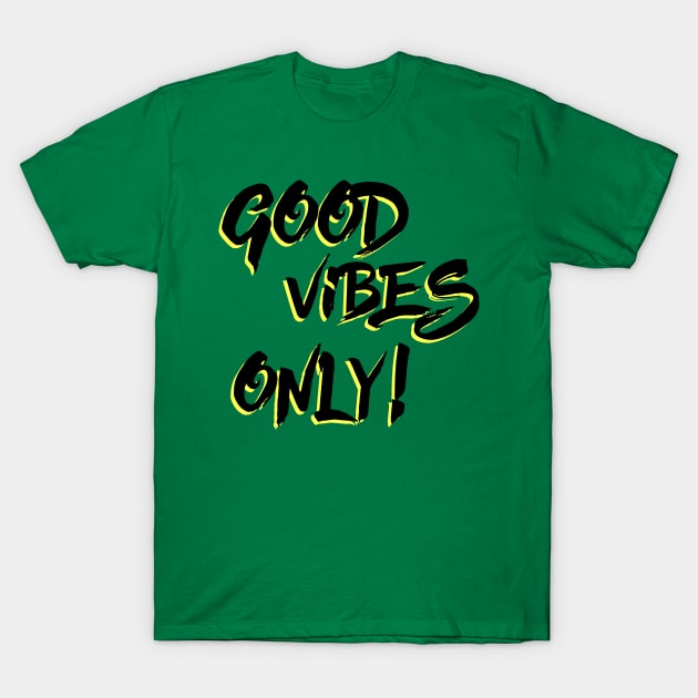 Good Vibes Only Grungy T-Shirt by cloud9hopper